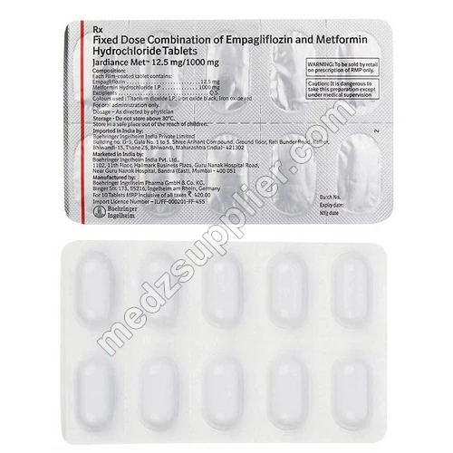 Jardiance Met 12.5Mg-1000Mg Strip