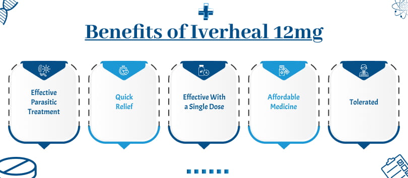 Iverheal 12mg (Ivermectin) 2 Benefits of Iverheal 12mg