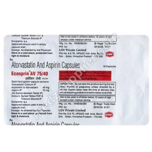 Ecosprin AV 75-40 Strip