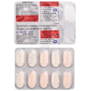Glycomet Gp 1 Forte 1000Mg Strip