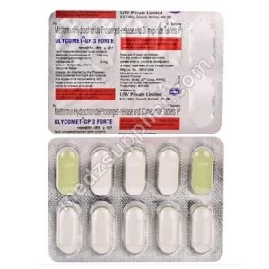 Glycomet Gp 3 Forte 1000Mg Strip