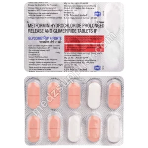 Glycomet Gp 4 Forte 1000Mg Strip