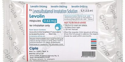 Levolin 0.63mg Respules