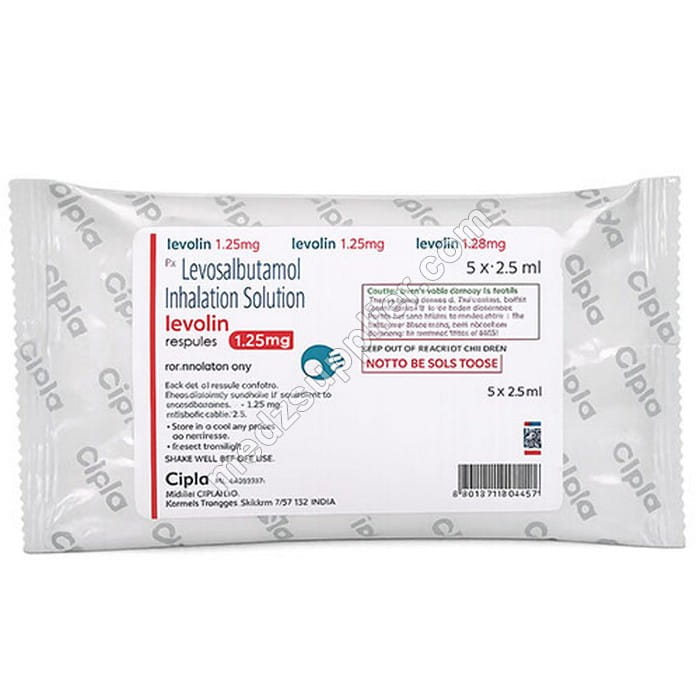 Levolin 1.25mg Respules (Levosalbutamol) 1 Levolin 1.25mg Respules