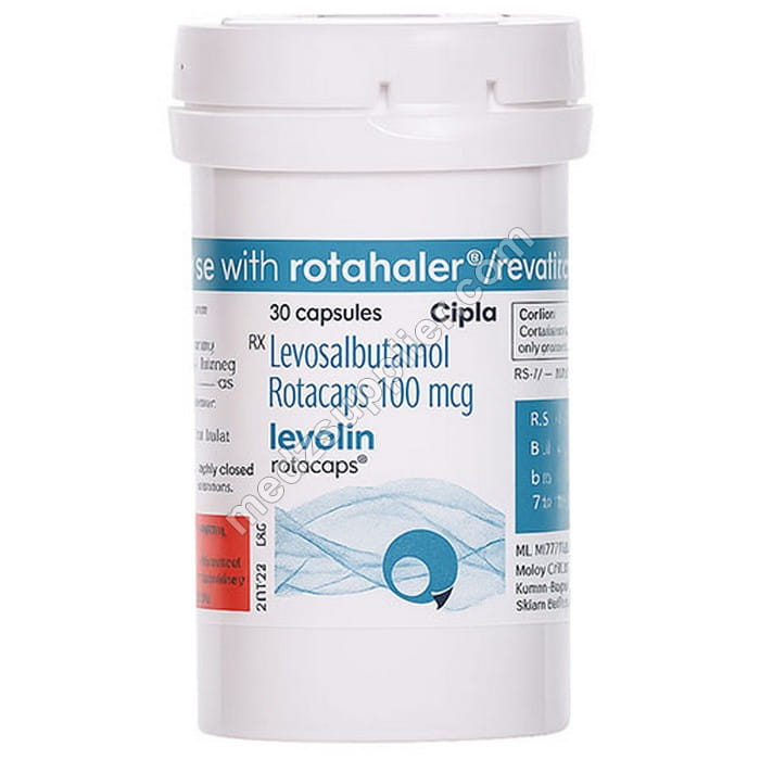 Levolin 100 Rotacaps (Levosalbutamol) 1 Levolin 100 Rotacaps