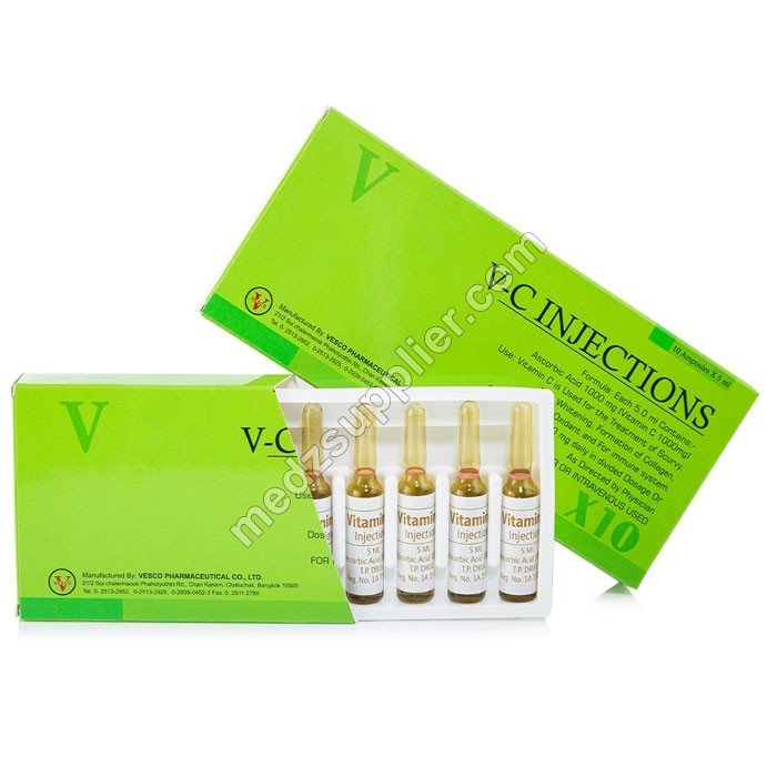 Vitamin C 1000mg Inj (Vitamin C / Ascorbic Acid) 1 Vitamin C 1000mg