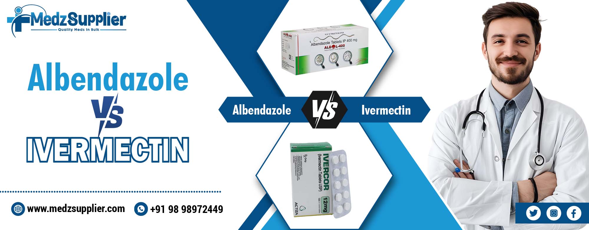 Albendazole vs Ivermectin