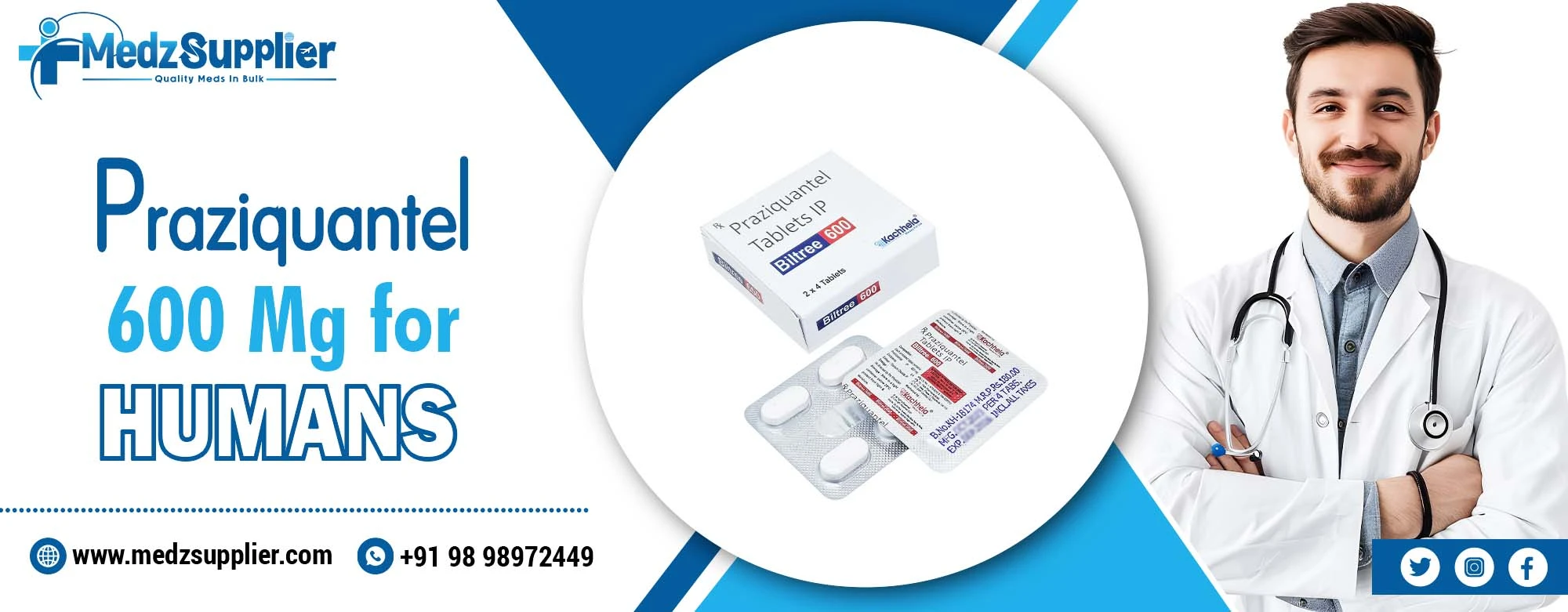 Praziquantel 600 Mg for Humans