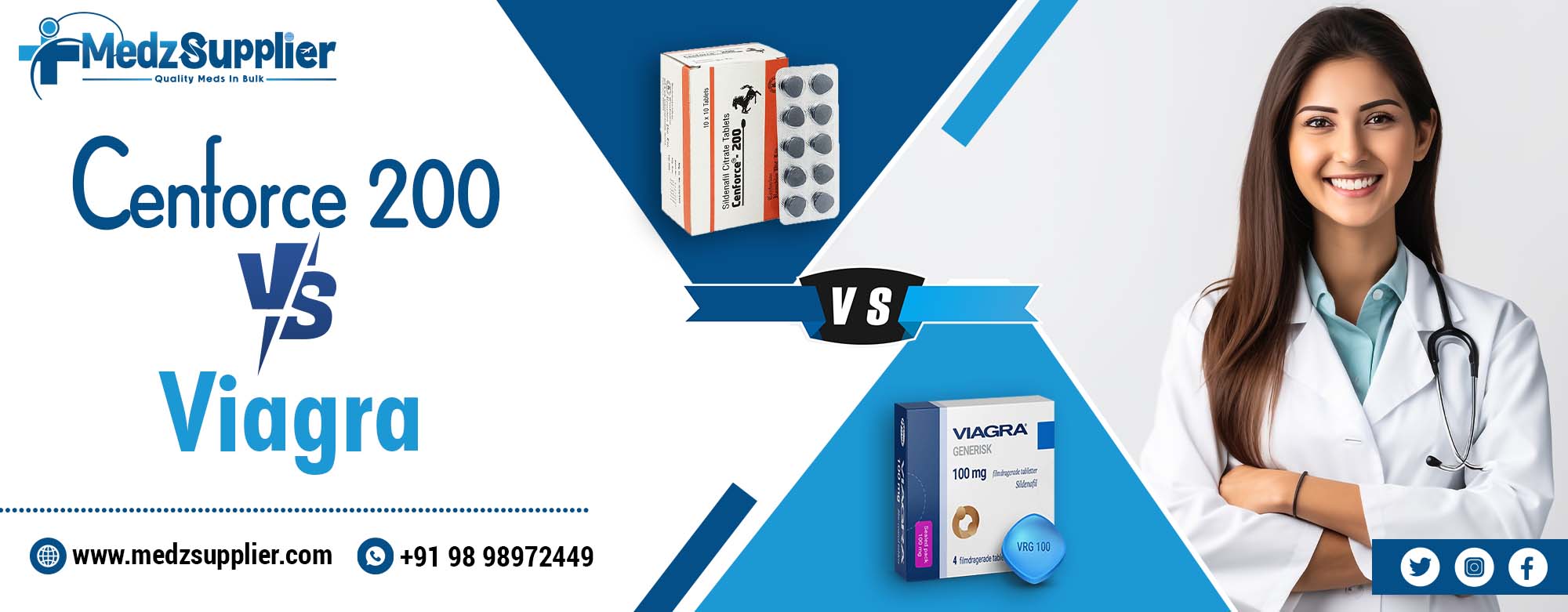 Cenforce 200 vs Viagra
