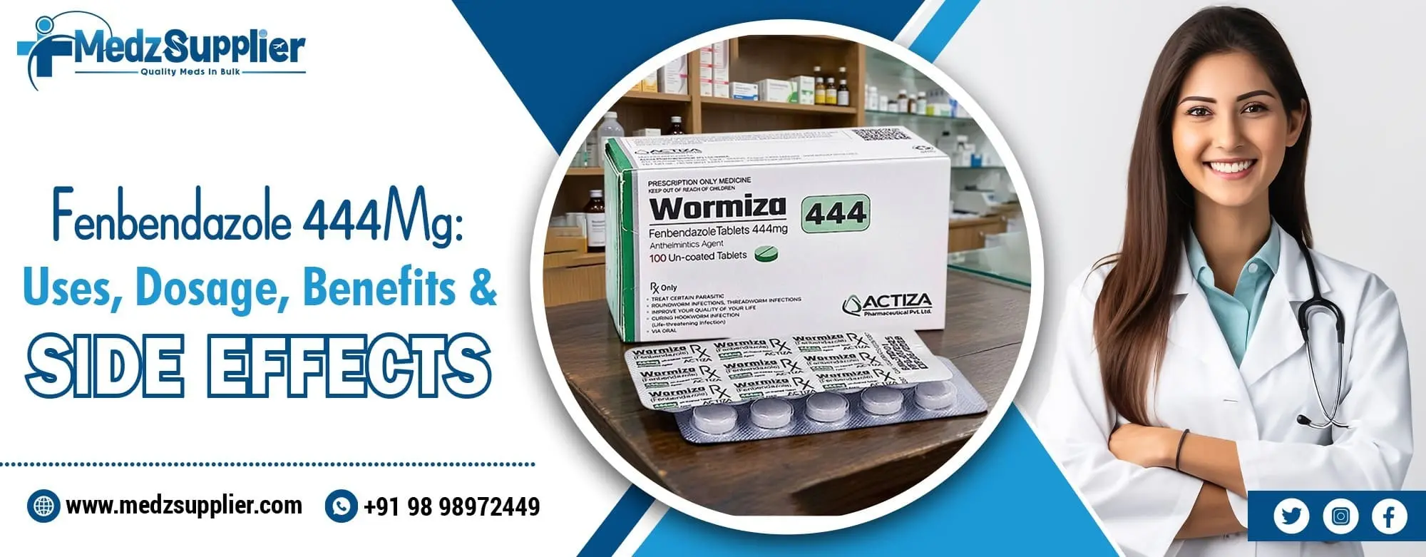 Fenbendazole 444Mg: Uses, Dosage, Benefits and Side Effects